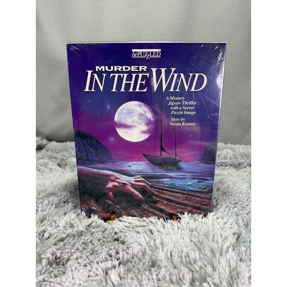 bePUZZLED Murder In The Winds Puzzle Difficult Mystery Thriller 90s Vintage NOS